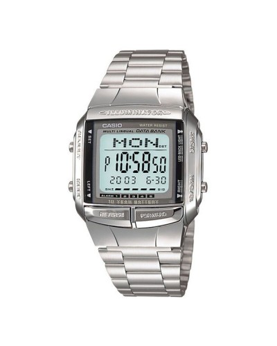 Herrenuhr Casio DATABANK Silberfarben (Ø 38 mm)