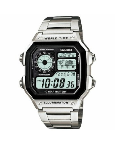 Horloge Uniseks Casio Bruni Basics-Clear 4054274791979 Zwart Zilverkleurig