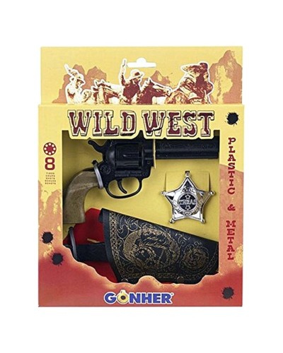Set med vilda västern-pistoler Gonher (3 pcs)