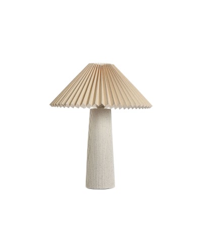 Desk lamp Home ESPRIT Beige Ceramic 50 W 220 V 35 x 35 x 41 cm
