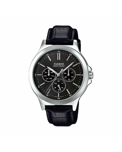 Herrklocka Casio MULTIFUNCTION BLACK, LEATHER Svart (Ø 41,5 mm) (Ø 40 mm)