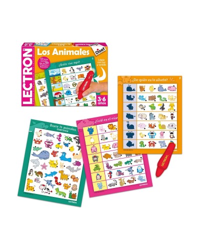 Diset The Animals: Educational Game Pencil Lights and Sounds (Spanish)
