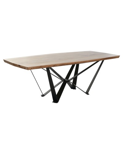 Tavolo da Pranzo Home ESPRIT Metallo Legno di acacia 220 x 100 x 76 cm