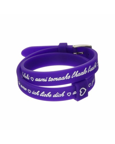 Bracelet Femme il mezzometro I LOVE YOU SILVER - BRACCIALE IN SILICONE/SILICONE BRACELET