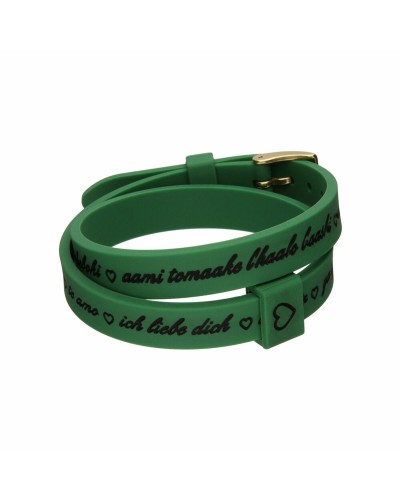 Naisten rannekorut il mezzometro I LOVE YOU GOLD - BRACCIALE IN SILICONE/SILICONE BRACELET