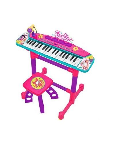 Barbie E-Piano mit Hocker - Musikalisches Spielzeug für Mädchen

