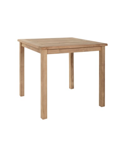 Eettafel Home ESPRIT Bruin Teakboom 80 x 80 x 77 cm