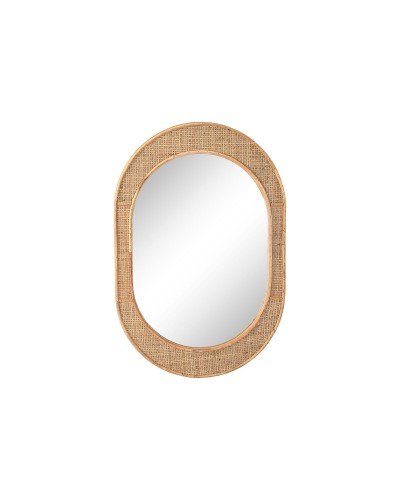 Espejo de pared Home ESPRIT Natural Scandi 51,5 x 2 x 77 cm