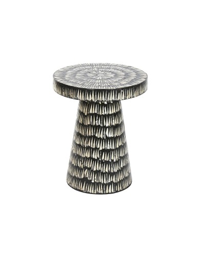 Table d'appoint Home ESPRIT Noir Doré 40 x 40 x 48 cm