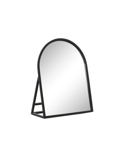 Specchio da parete Home ESPRIT Nero Cristallo Ferro 20 x 8,5 x 25 cm