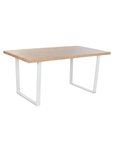 Eettafel Home ESPRIT Bruin Zwart Ijzer Hout MDF 160 x 90 x 75 cm