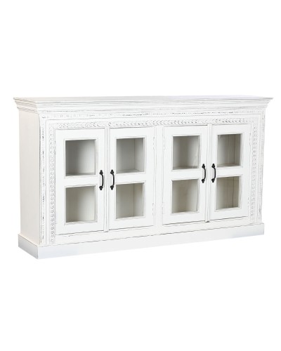 Sideboard Home ESPRIT White Crystal Mango wood 180 x 40 x 100 cm