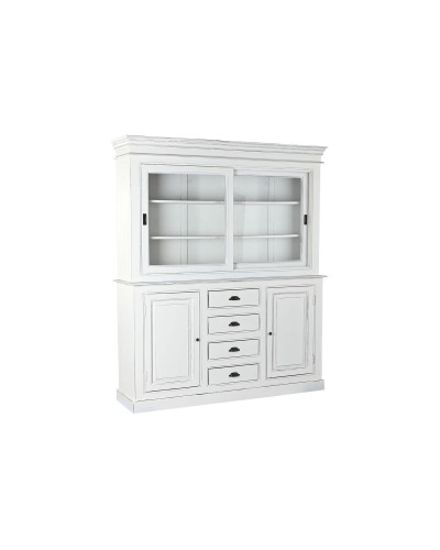 Stand Espositore Home ESPRIT Bianco Cristallo Legno di mango 170 x 45 x 200 cm