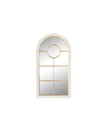 Wandspiegel Home ESPRIT Weiß Gold Fenster 68 x 4 x 128 cm