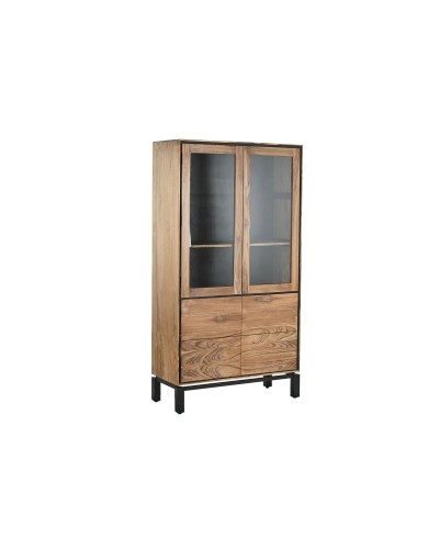 Esittelyteline Home ESPRIT Ruskea Musta Tiikki Akaasia 100 x 40 x 185 cm