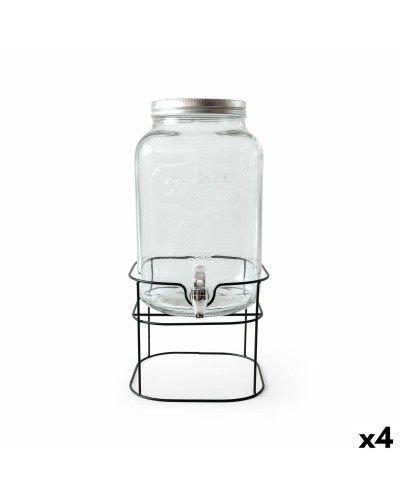 Dispenser di bevande La Mediterránea Rustik Metallo Vetro 8 L 22 x 22 x 37 cm (4 Unità)