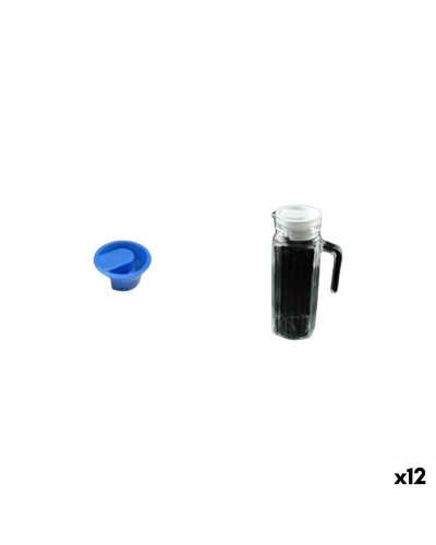 Jar with Lid and Dosage Dispenser La Mediterránea Chrystie Glass (12 Units)