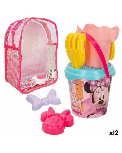 Strandspeelgoedset Minnie Mouse 18 x 16 x 18 cm (12 Stuks)
