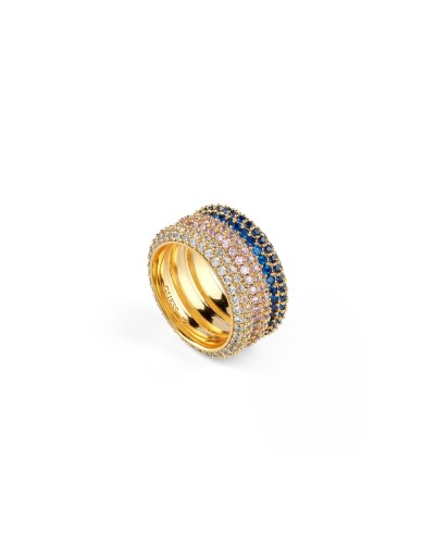 Ladies' Ring Guess JUBR05140JWYGBL52 12 Golden Blue