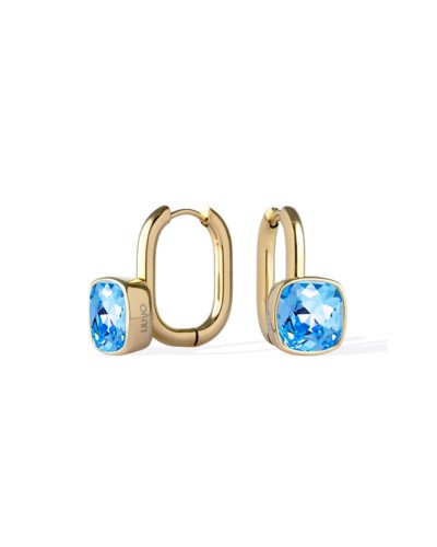 Pendientes Mujer LIU JO LJ2890 Dorado Azul