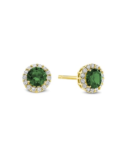 Ladies' Earrings New Bling 9NB-1533 Green