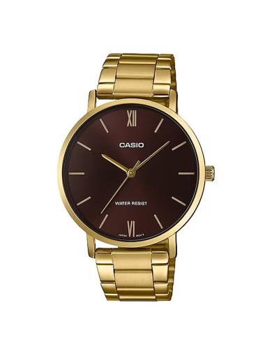 Men's Watch Casio MINIMAL GOLD - BROWN (Ø 40 mm)