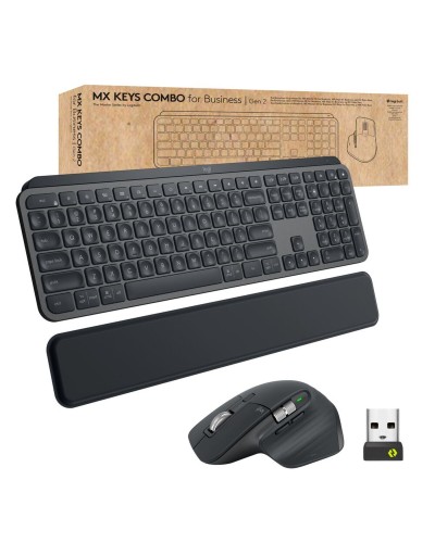 Keyboard and Wireless Mouse Logitech 920-010930 Spanish Qwerty