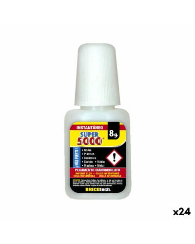 Secondenlijm Bricotech Super 5000 8 g (24 Stuks)