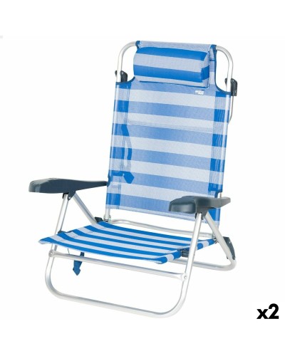 Strandstuhl Aktive 47 x 82 x 49 cm (2 Stück)
