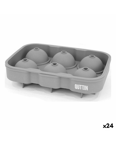 Formina per Cubetti di Ghiaccio Quttin Silicone 18 x 12,5 x 4,75 cm (24 Unità)