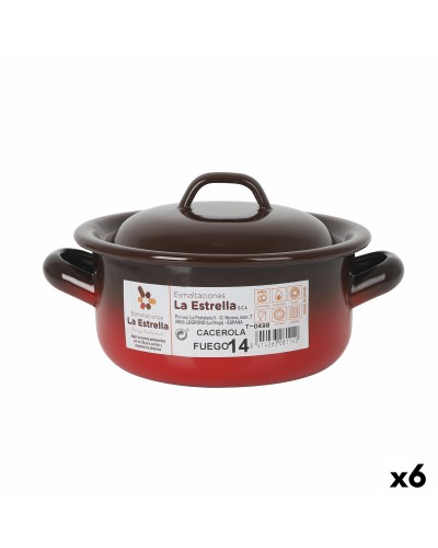 Casserole La Estrella Fuego 1L Ø 14 x 7 cm (6 Units)