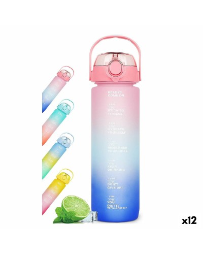 Vattenflaska Bewinner Multicolour 600 ml 7,5 X 20 CM (12 antal)