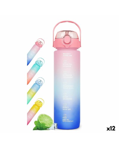 Bottiglia d'acqua Bewinner Multicolore 800 ml 7,3 x 7,3 x 23,5 (12 Unità)