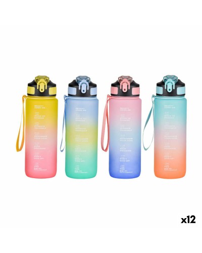 Wasserflasche Bewinner Bunt 800 ml 7,5 x 23,5 cm (12 Stück)