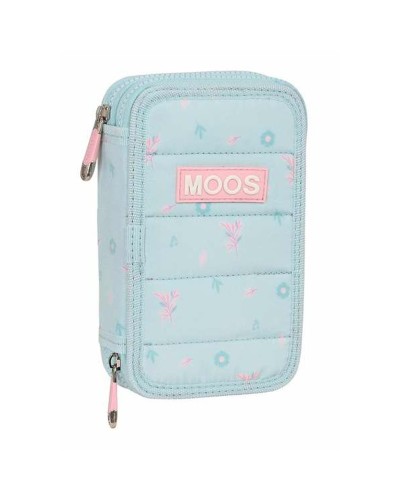 Plumier Doble Moos Garden Turquesa 12,5 x 19,5 x 4 cm