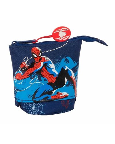 Holdall Spider-Man Neon Navy Blue 8 x 19 x 6 cm