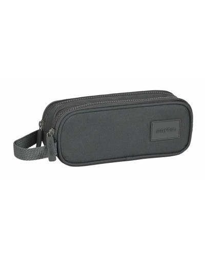 Zweifaches Mehrzweck-Etui Safta Basic Grau 21 x 8 x 6 cm