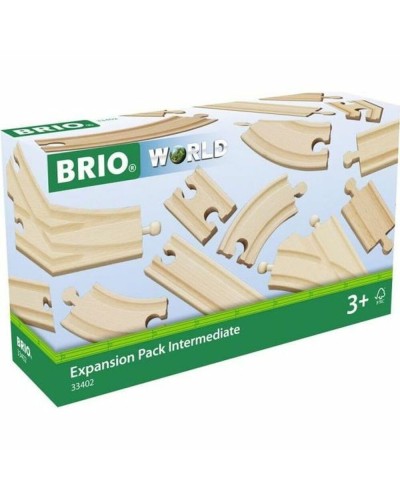 Brio Set Train en Bois Évolution Intermédiaire 16 Pcs - Circuit Ferroviaire

