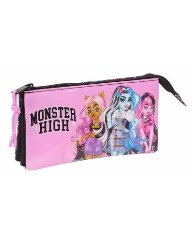 Tredubbel Carry-all Monster High 22 x 12 x 3 cm