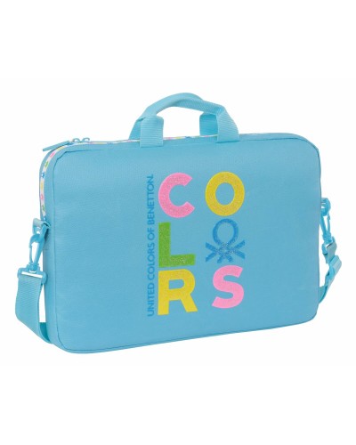 Valigetta per Portatile Benetton Spring Celeste 40 x 27 x 4 cm