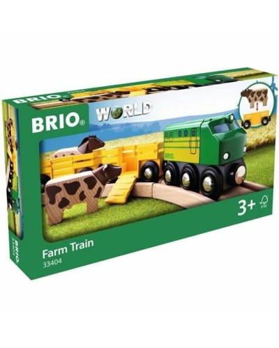 Brio Tren Animales Granja - Set Tren de Madera para Niños
