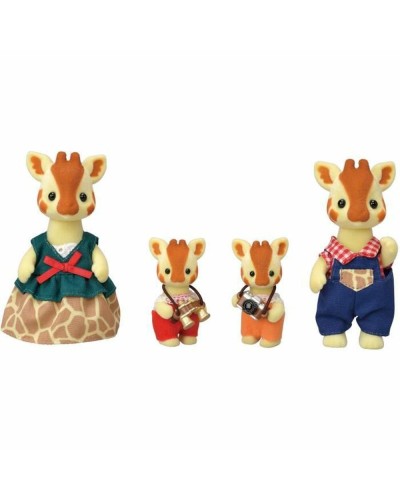 Sylvanian Families: Familia Jirafa - Set Completo de 4 Personajes - Coleccionables
