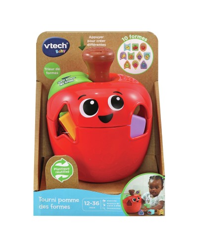 VTech Baby Tourni Apple: Interactive Shapes & Numbers Toy (6-36 Months)
