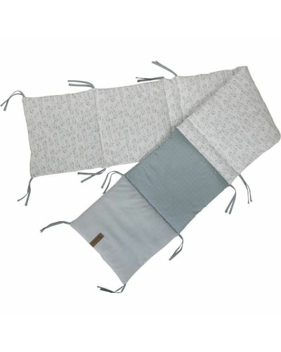 Domiva Protector de Cuna 30x180cm Azul - Protección para Cunas de Bebé
