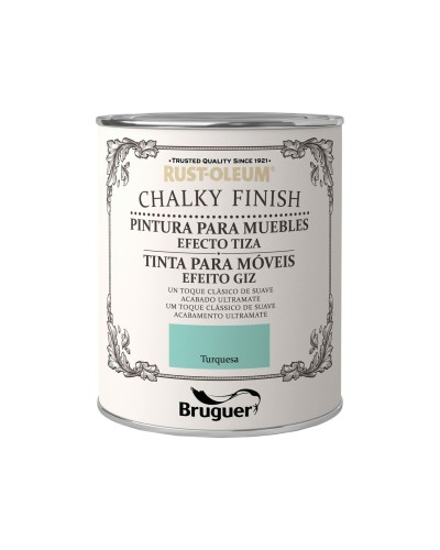 Verf Bruguer Chalky Finish Turkoois 750 ml