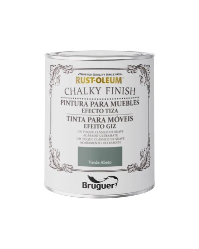 Bruguer Rust-Oleum Chalky Finish : Peinture Meubles 750 ml, Finition Vert Foncé
