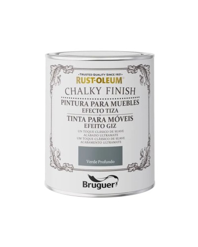 Verf Bruguer Rust-oleum Chalky Finish 5733890 Meubels Deep Green 750 ml
