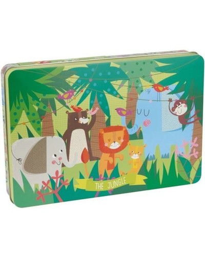 Apli Puzzle Selva Niños 24 Piezas (48x32cm) - Juego Educativo
