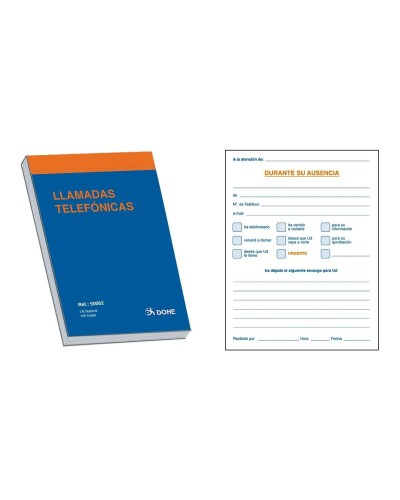 DOHE Anrufliste, 100 Blatt, 1/8 Format, 10er Pack
