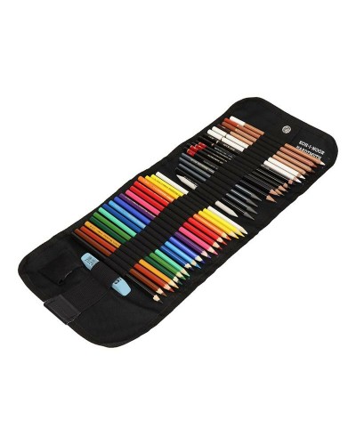 Set de Dibujo Michel 37PZ: Bolígrafos, Lápiz, Pasteles y Accesorios para Artistas y Estudiantes.
